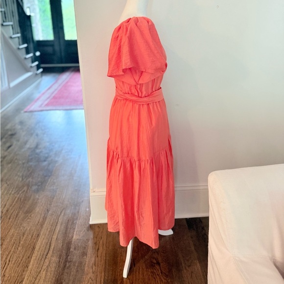 Current Air One Shoulder Midi Dress size S Orange creamsicle color - Picture 11 of 14